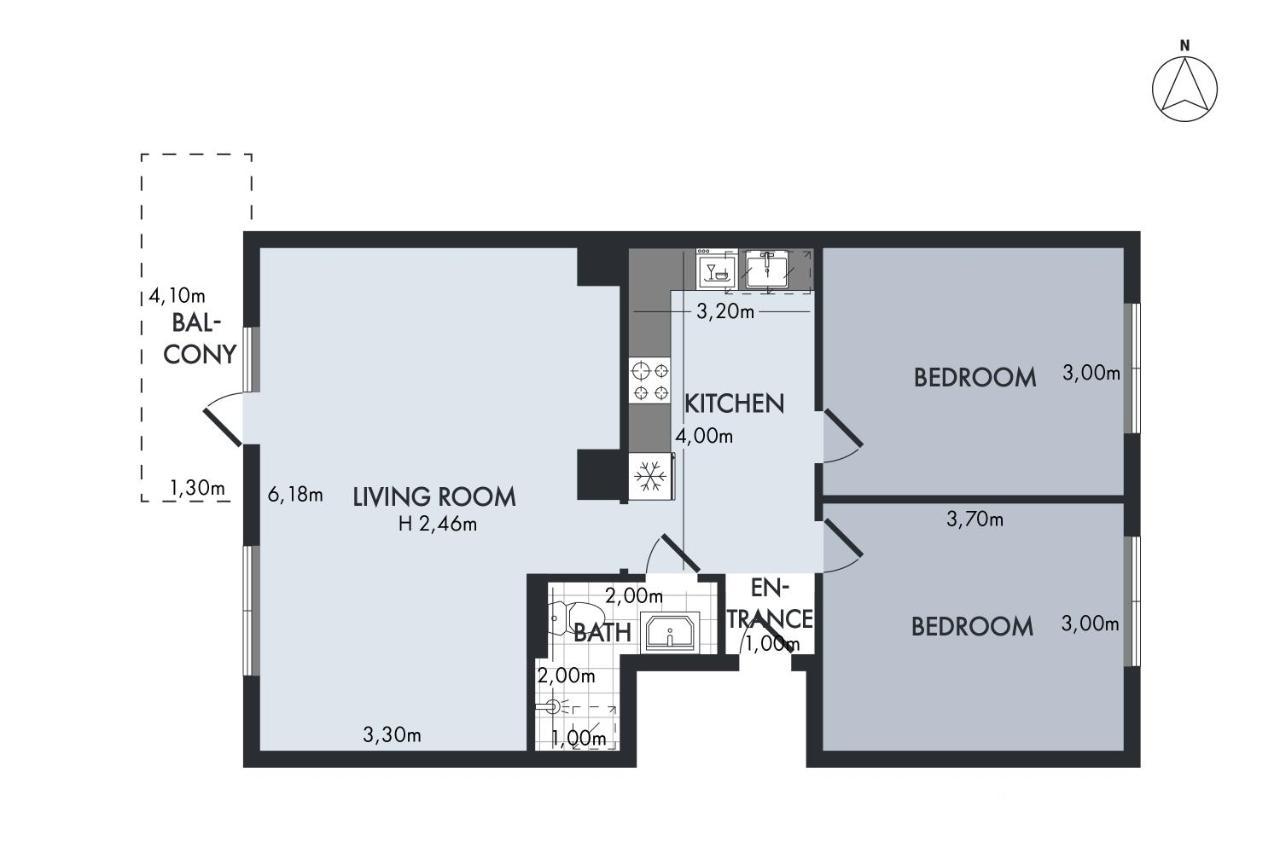Sanders Charm - Amazing Two-Bedroom Apartment With Shared Garden København Ngoại thất bức ảnh